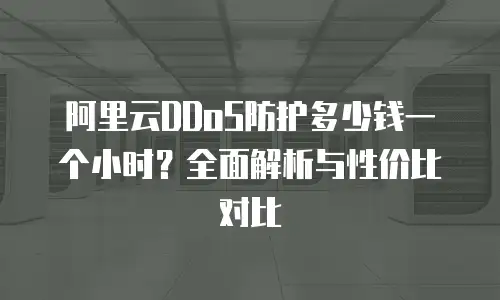阿里云DDoS防护多少钱一个小时？全面解析与性价比对比
