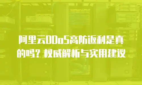 阿里云DDoS高防返利是真的吗？权威解析与实用建议