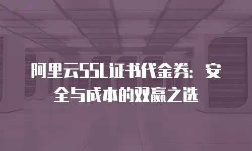 阿里云SSL证书代金券：安全与成本的双赢之选