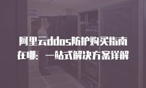 阿里云ddos防护购买指南在哪：一站式解决方案详解