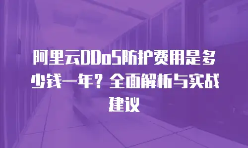 阿里云DDoS防护费用是多少钱一年？全面解析与实战建议