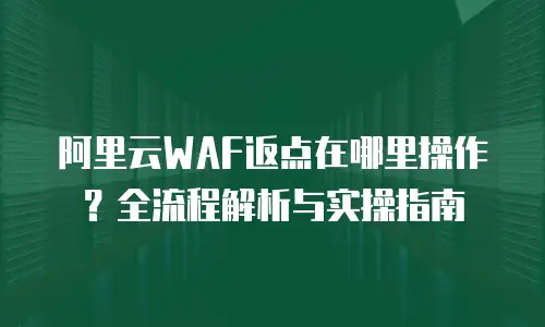 阿里云WAF返点在哪里操作？全流程解析与实操指南