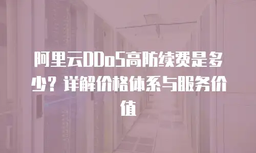 阿里云DDoS高防续费是多少？详解价格体系与服务价值