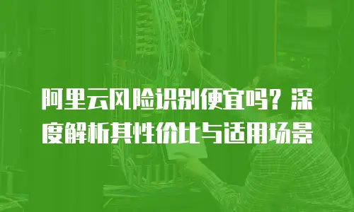 阿里云风险识别便宜吗？深度解析其性价比与适用场景