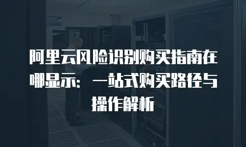 阿里云风险识别购买指南在哪显示：一站式购买路径与操作解析