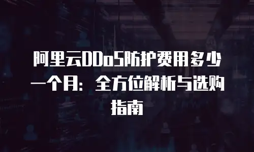 阿里云DDoS防护费用多少一个月：全方位解析与选购指南
