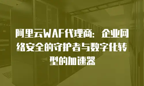 阿里云WAF代理商：企业网络安全的守护者与数字化转型的加速器