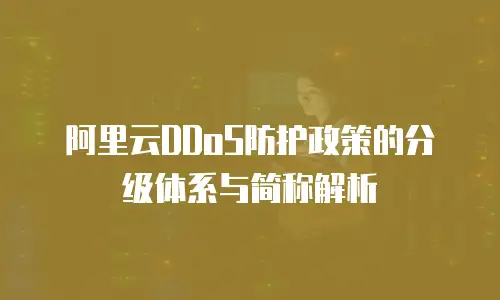 阿里云DDoS防护政策的分级体系与简称解析