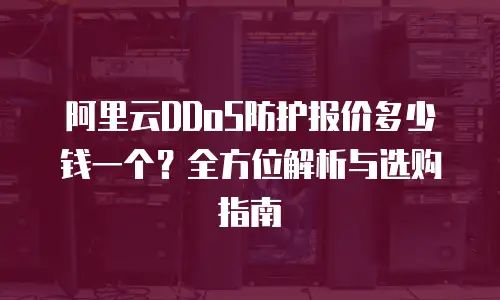 阿里云DDoS防护报价多少钱一个？全方位解析与选购指南
