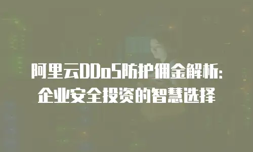 阿里云DDoS防护佣金解析：企业安全投资的智慧选择