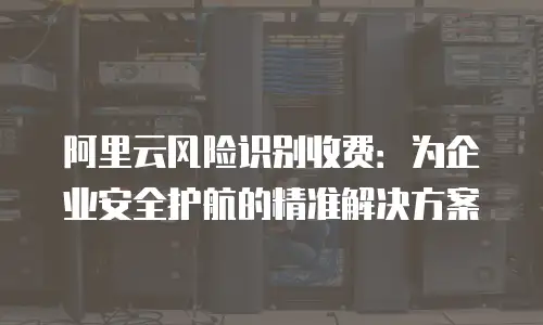 阿里云风险识别收费：为企业安全护航的精准解决方案