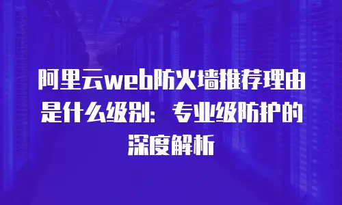 阿里云web防火墙推荐理由是什么级别：专业级防护的深度解析