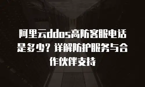 阿里云ddos高防客服电话是多少？详解防护服务与合作伙伴支持