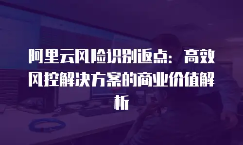 阿里云风险识别返点：高效风控解决方案的商业价值解析