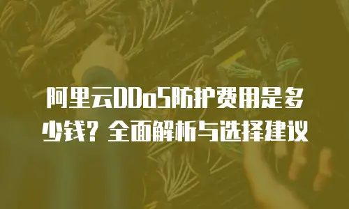 阿里云DDoS防护费用是多少钱？全面解析与选择建议