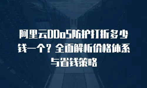 阿里云DDoS防护打折多少钱一个？全面解析价格体系与省钱策略