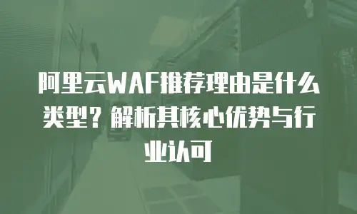 阿里云WAF推荐理由是什么类型？解析其核心优势与行业认可
