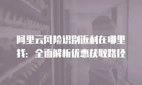 阿里云风险识别返利在哪里找：全面解析优惠获取路径