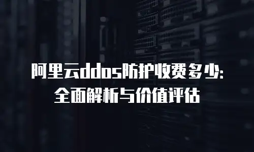 阿里云ddos防护收费多少：全面解析与价值评估