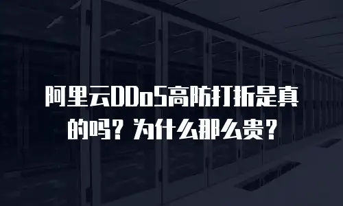 阿里云DDoS高防打折是真的吗？为什么那么贵？