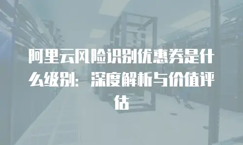 阿里云风险识别优惠券是什么级别：深度解析与价值评估