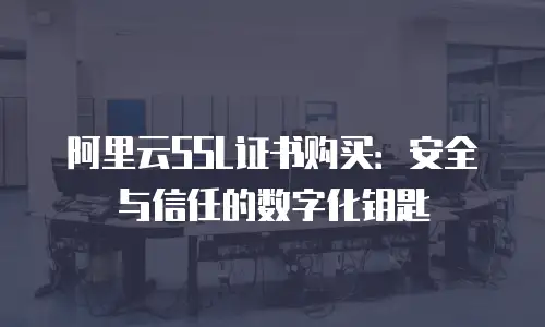 阿里云SSL证书购买：安全与信任的数字化钥匙