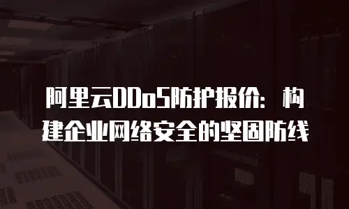 阿里云DDoS防护报价：构建企业网络安全的坚固防线