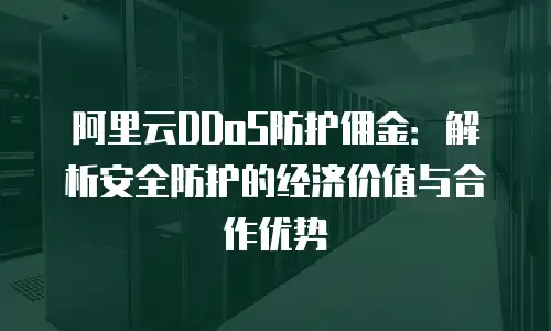 阿里云DDoS防护佣金：解析安全防护的经济价值与合作优势