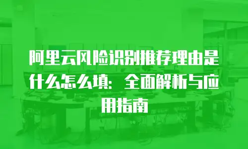 阿里云风险识别推荐理由是什么怎么填：全面解析与应用指南