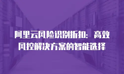 阿里云风险识别折扣：高效风控解决方案的智能选择
