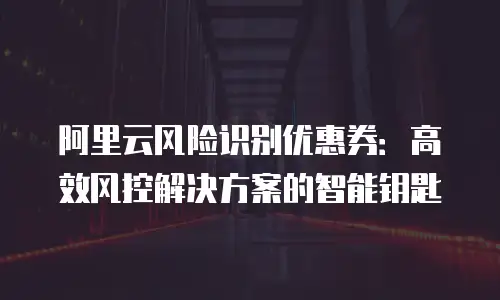 阿里云风险识别优惠券：高效风控解决方案的智能钥匙