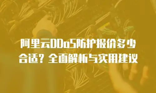 阿里云DDoS防护报价多少合适？全面解析与实用建议