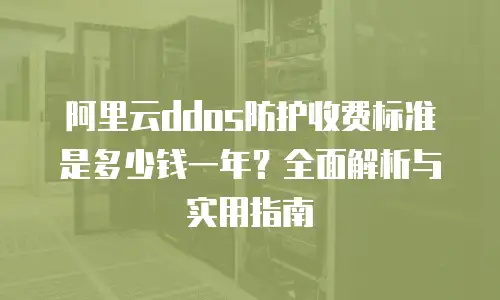 阿里云ddos防护收费标准是多少钱一年？全面解析与实用指南