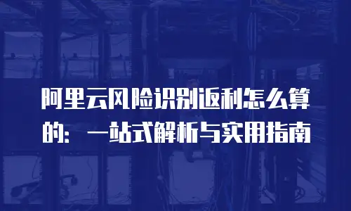 阿里云风险识别返利怎么算的：一站式解析与实用指南
