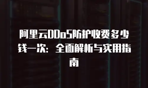 阿里云DDoS防护收费多少钱一次：全面解析与实用指南