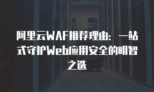 阿里云WAF推荐理由：一站式守护Web应用安全的明智之选