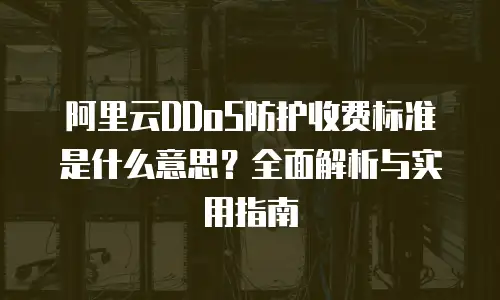 阿里云DDoS防护收费标准是什么意思？全面解析与实用指南