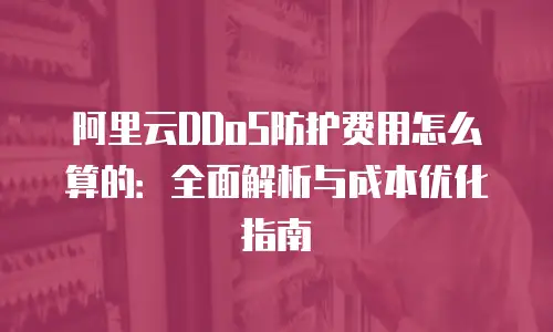 阿里云DDoS防护费用怎么算的：全面解析与成本优化指南
