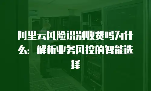 阿里云风险识别收费吗为什么：解析业务风控的智能选择