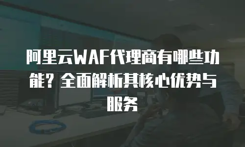 阿里云WAF代理商有哪些功能？全面解析其核心优势与服务