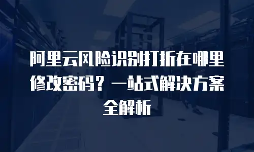 阿里云风险识别打折在哪里修改密码？一站式解决方案全解析