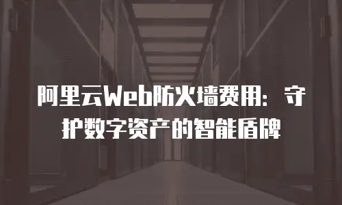 阿里云Web防火墙费用：守护数字资产的智能盾牌