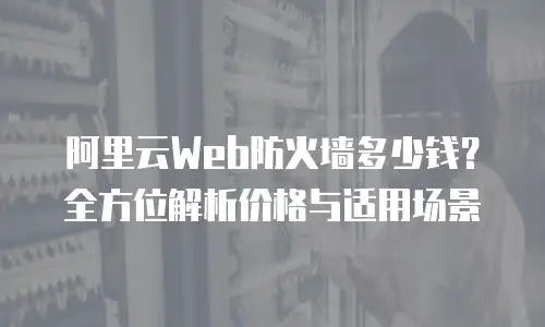 阿里云Web防火墙多少钱？全方位解析价格与适用场景