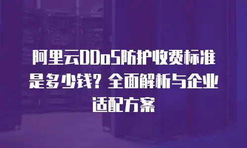 阿里云DDoS防护收费标准是多少钱？全面解析与企业适配方案
