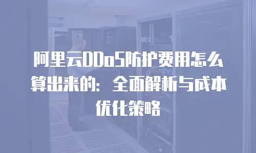 阿里云DDoS防护费用怎么算出来的：全面解析与成本优化策略