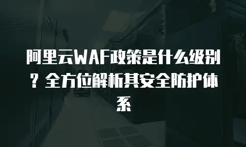 阿里云WAF政策是什么级别？全方位解析其安全防护体系