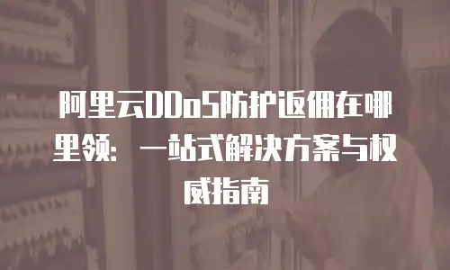 阿里云DDoS防护返佣在哪里领：一站式解决方案与权威指南
