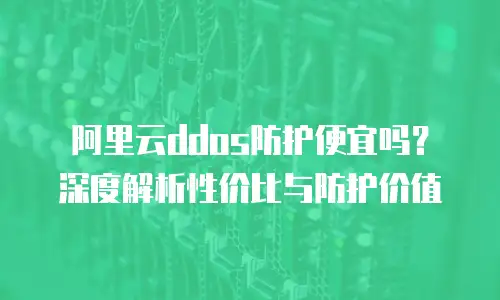 阿里云ddos防护便宜吗？深度解析性价比与防护价值