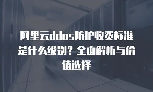 阿里云ddos防护收费标准是什么级别？全面解析与价值选择