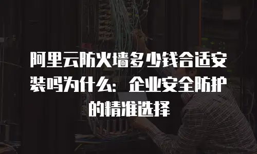 阿里云防火墙多少钱合适安装吗为什么：企业安全防护的精准选择